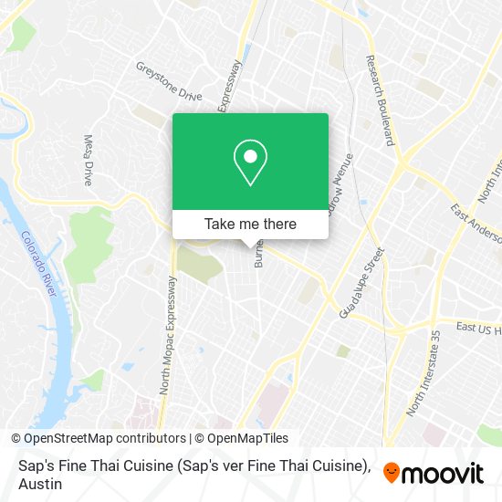 Mapa de Sap's Fine Thai Cuisine