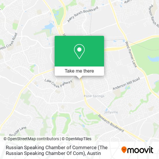 Russian Speaking Chamber of Commerce (The Russian Speaking Chamber Of Com) map