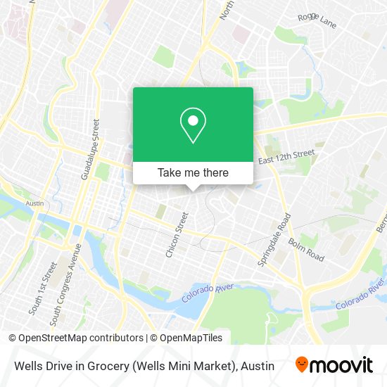 Wells Drive in Grocery (Wells Mini Market) map