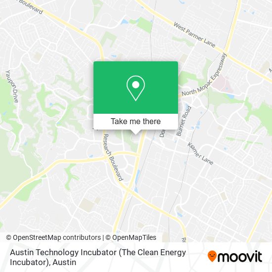 Mapa de Austin Technology Incubator (The Clean Energy Incubator)