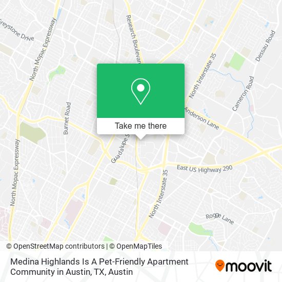 Medina Highlands Is A Pet-Friendly Apartment Community in Austin, TX map