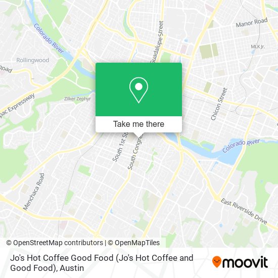 Jo's Hot Coffee Good Food map