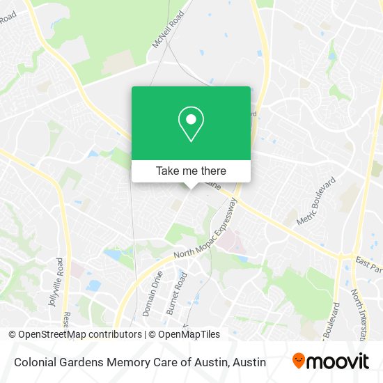 Colonial Gardens Memory Care of Austin map