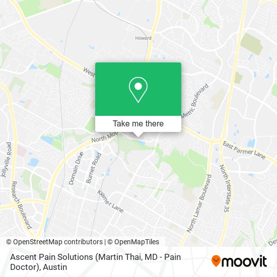 Mapa de Ascent Pain Solutions (Martin Thai, MD - Pain Doctor)