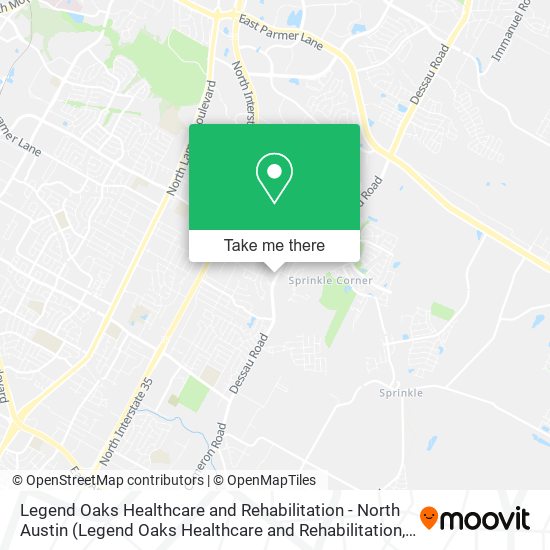 Mapa de Legend Oaks Healthcare and Rehabilitation - North Austin