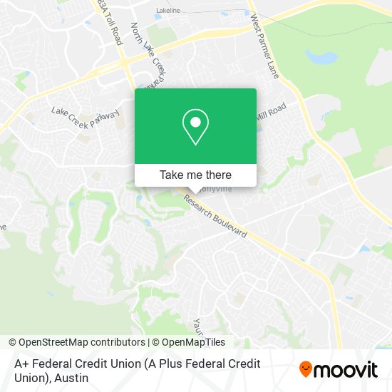 Mapa de A+ Federal Credit Union