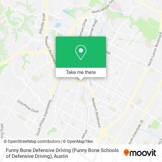 Funny Bone Defensive Driving (Funny Bone Schools of Defensive Driving) map