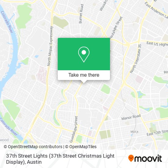 Mapa de 37th Street Lights (37th Street Christmas Light Display)