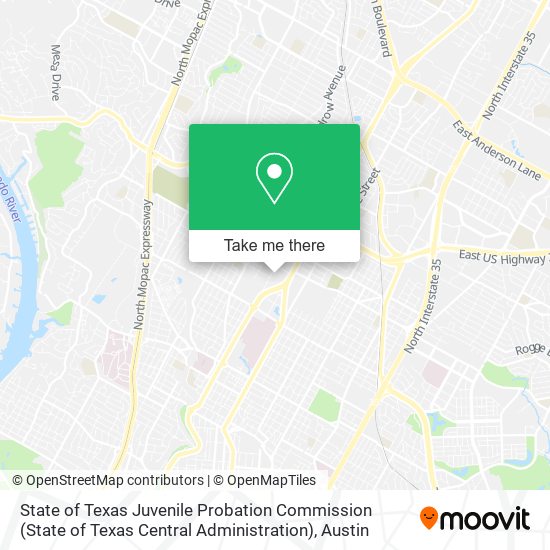 Mapa de State of Texas Juvenile Probation Commission (State of Texas Central Administration)