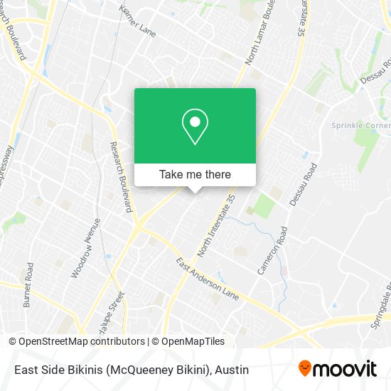 East Side Bikinis (McQueeney Bikini) map