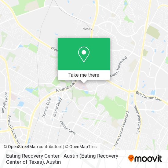 Eating Recovery Center - Austin (Eating Recovery Center of Texas) map