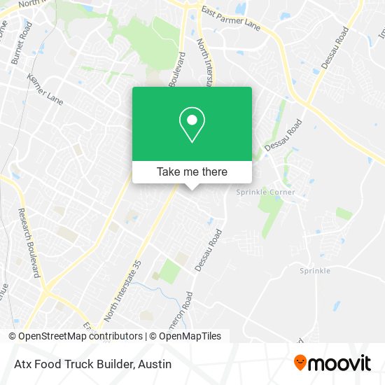 Mapa de Atx Food Truck Builder