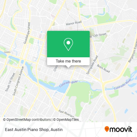 Mapa de East Austin Piano Shop