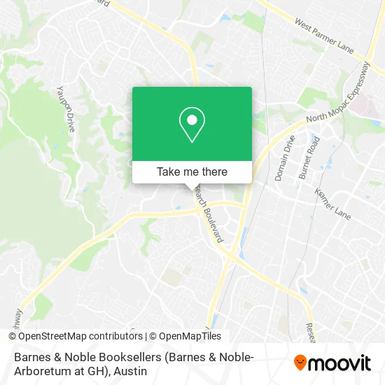 Barnes & Noble Booksellers (Barnes & Noble-Arboretum at GH) map