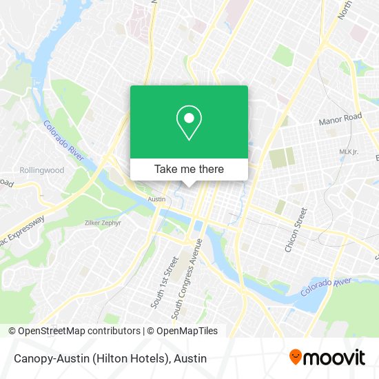 Canopy-Austin (Hilton Hotels) map