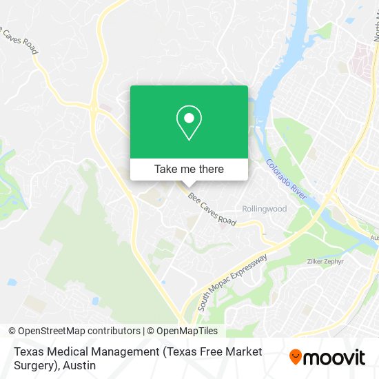 Mapa de Texas Medical Management (Texas Free Market Surgery)