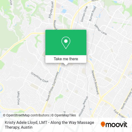 Kristy Adele Lloyd, LMT - Along the Way Massage Therapy map