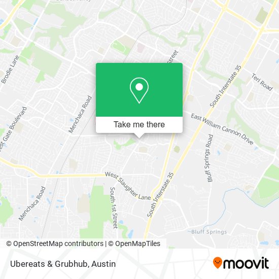 Mapa de Ubereats & Grubhub