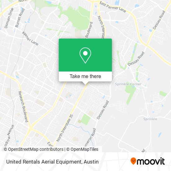 United Rentals Aerial Equipment map