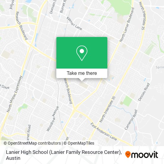 Mapa de Lanier High School (Lanier Family Resource Center)