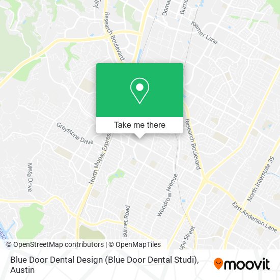 Mapa de Blue Door Dental Design