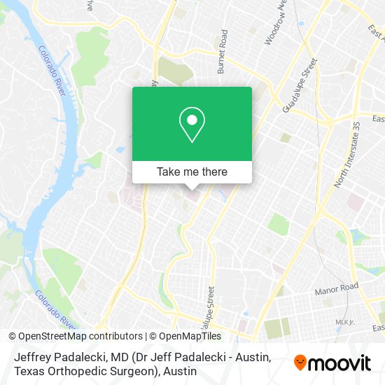 Mapa de Jeffrey Padalecki, MD (Dr Jeff Padalecki - Austin, Texas Orthopedic Surgeon)