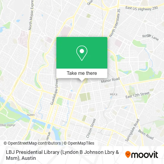 LBJ Presidential Library (Lyndon B Johnson Lbry & Msm) map
