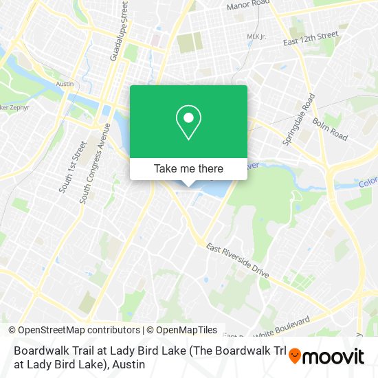 Boardwalk Trail at Lady Bird Lake (The Boardwalk Trl at Lady Bird Lake) map