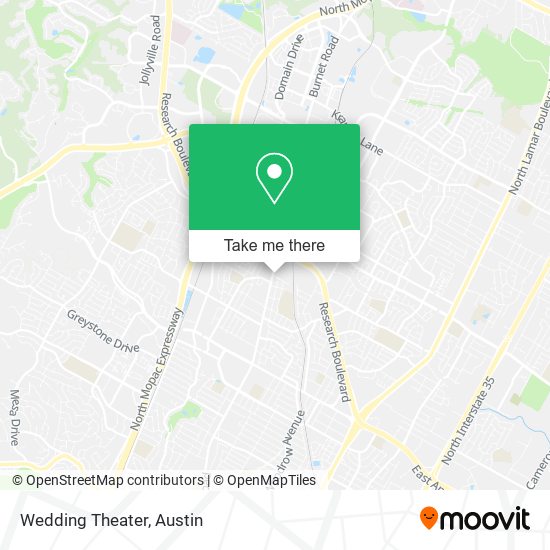 Mapa de Wedding Theater