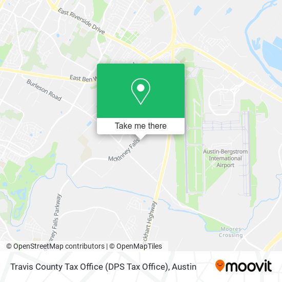 Mapa de Travis County Tax Office (DPS Tax Office)