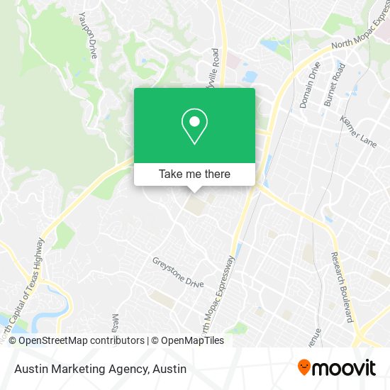 Mapa de Austin Marketing Agency
