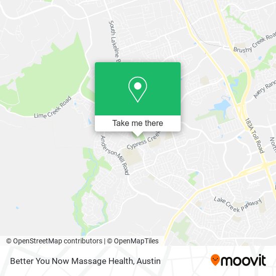 Mapa de Better You Now Massage Health