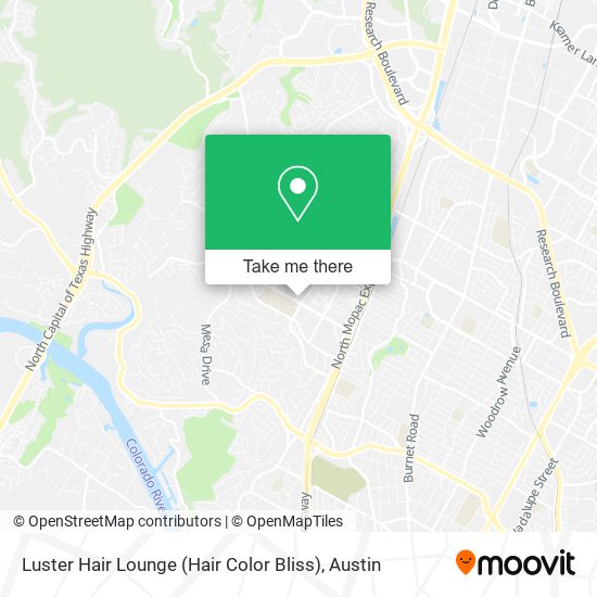 Mapa de Luster Hair Lounge (Hair Color Bliss)