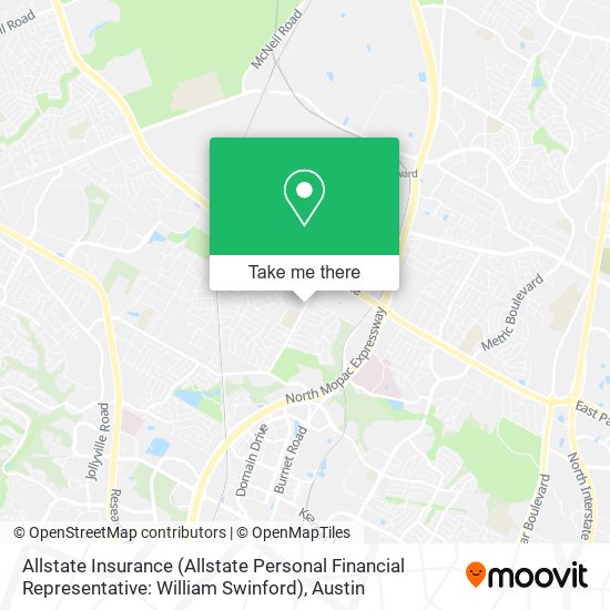 Mapa de Allstate Insurance (Allstate Personal Financial Representative: William Swinford)