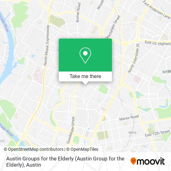 Austin Groups for the Elderly map