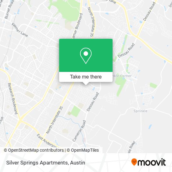 Silver Springs Apartments map