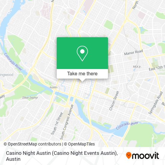 Casino Night Austin map