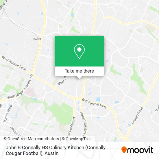 Mapa de John B Connally HS Culinary Kitchen (Connally Cougar Football)