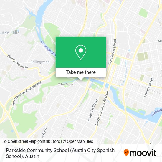 Mapa de Parkside Community School (Austin City Spanish School)