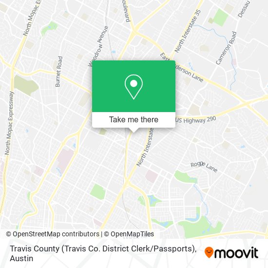 Travis County (Travis Co. District Clerk / Passports) map