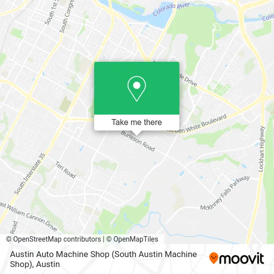 Mapa de Austin Auto Machine Shop