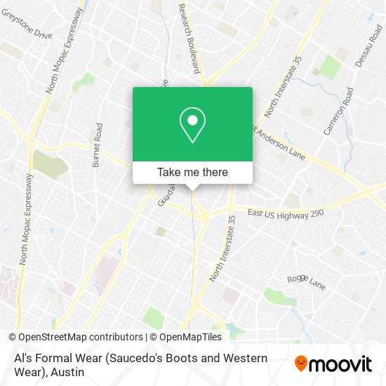 Mapa de Al's Formal Wear (Saucedo's Boots and Western Wear)