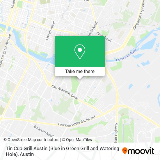 Mapa de Tin Cup Grill Austin (Blue in Green Grill and Watering Hole)