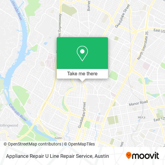 Appliance Repair U Line Repair Service map