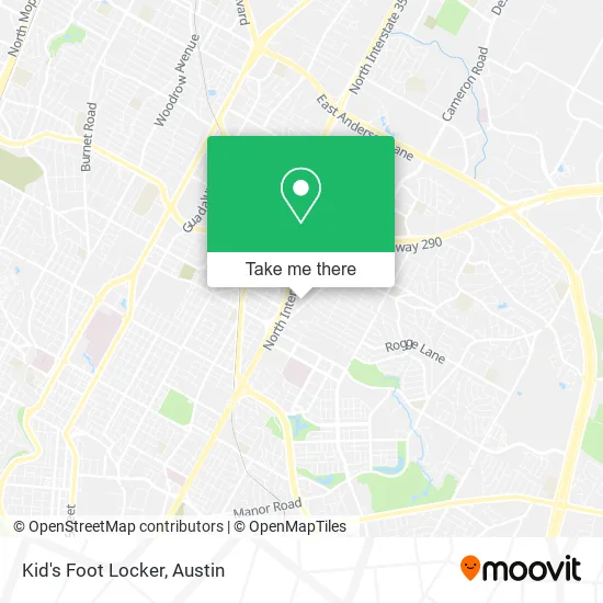 Mapa de Kid's Foot Locker