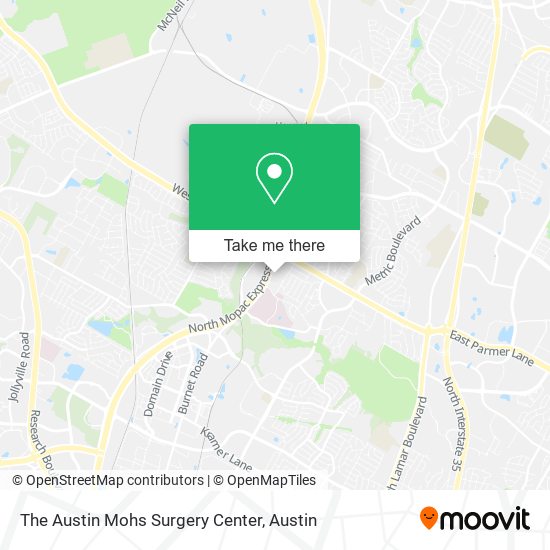 The Austin Mohs Surgery Center map