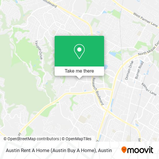 Mapa de Austin Rent A Home