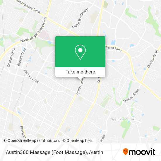 Mapa de Austin360 Massage (Foot Massage)