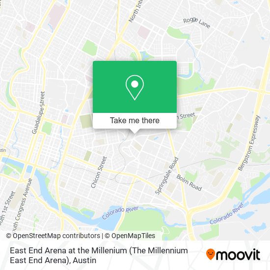 East End Arena at the Millenium (The Millennium East End Arena) map