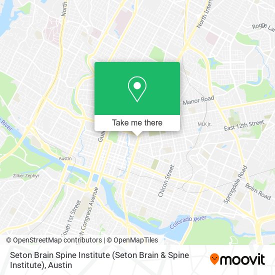 Mapa de Seton Brain Spine Institute